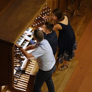 domorgelsommerlinz24 an der Rudigierorgel: FINALE mit Dommusikassistent Gerhard Raab