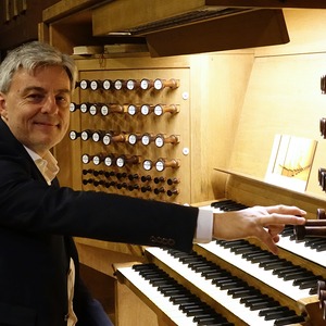 Thierry Mechler an der Rudigierorgel