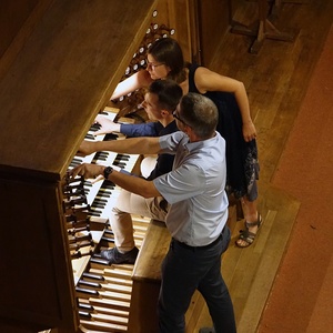 domorgelsommerlinz24 an der Rudigierorgel: FINALE mit Dommusikassistent Gerhard Raab