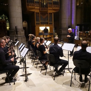 Klarinettenensemble der Anton Bruckner Privatuniversität Linz und Domorganist Wolfgang Kreuzhuber an der Chororgel