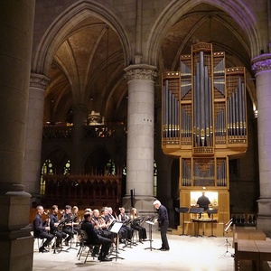 Klarinettenensemble der Anton Bruckner Privatuniversität Linz und Domorganist Wolfgang Kreuzhuber an der Chororgel