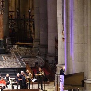 Blick in den Mariendom beim RAUMKLANG#25 mit Wiener Horn Klang und Domorganist Wolfgang Kreuzhuber an der Chororgel