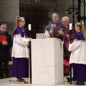 Domkapitular Walter Wimmer beim Verlesen des Evangeliums